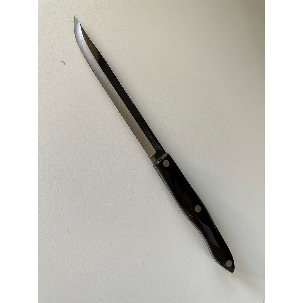 Cutco Knife #1729 REFURBISHED Brown Swirl Handle Petite Carver 6 3/4" Blade
